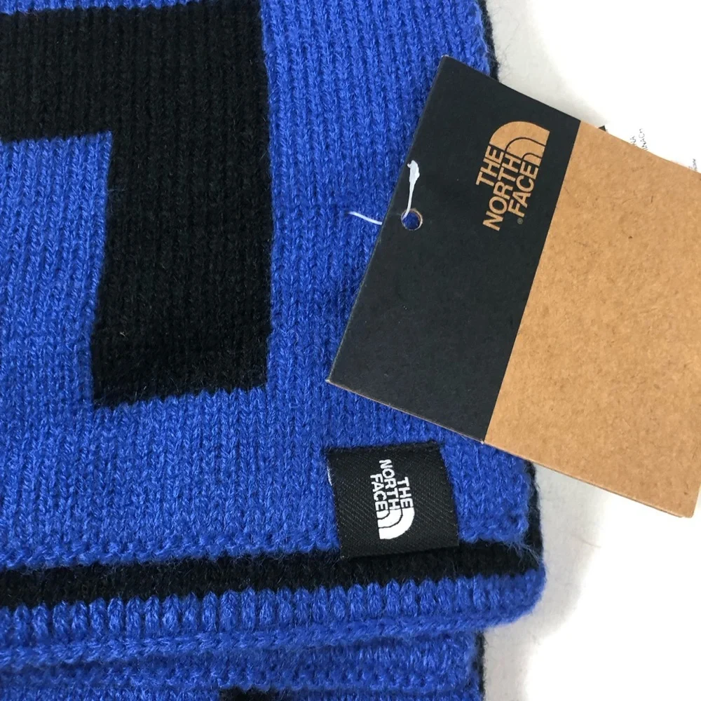 TNF The North Face Reversible Logo Scarf NWT Bold 2 Tone Design Unisex Scarves - Picture 2 of 6